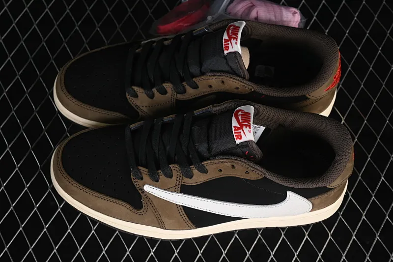 All categories Air Jordan Jordan series basketball shoes Air Jordan 1 Low ZG version Travis Scott x Air Jordan 1 Low OG AJ1 Joe 1 undercut low top full head layer CQ4277-001